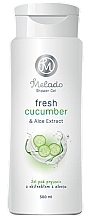 Żel pod prysznic z ekstraktem z aloesu i aromatem ogórka - Natigo Melado Fresh Cucumber And Aloe Extract Shower Gel  — Zdjęcie N1