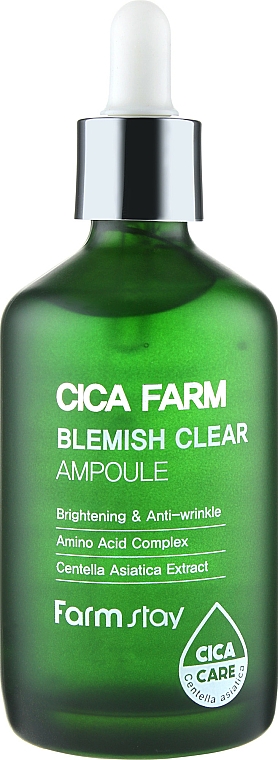 Serum w ampułkach z wąkrotą azjatycką - Farmstay Cica Farm Blemish Clear Ampoule — Zdjęcie N2