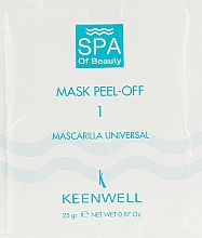 Kup Maska #1 - Keenwell Spa Of Beauty Peel Off Face Mask Number 1