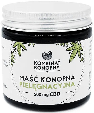 Maść konopna do skóry twarzy i ciała - Kombinat Konopny 500 mg CBD — Zdjęcie N1