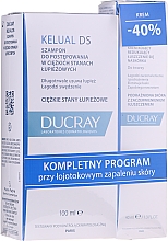 Zestaw - Ducray Kelual Ds Set (shm 100 ml + cream 40 ml) — Zdjęcie N1