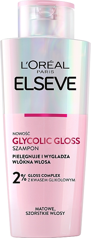 Szampon odżywczy i wygładzający - L’Oréal Paris Elseve Glycolic Gloss Shampoo — Zdjęcie N1