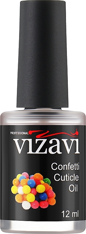 Olejek do skórek Confetti - Vizavi Professional Confetti Cuticle Oil — Zdjęcie N1