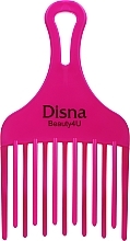 Grzebień do włosów PE-401 , 18,2 cm, karmazynowy - Disna Ahuecador Comb — Zdjęcie N1