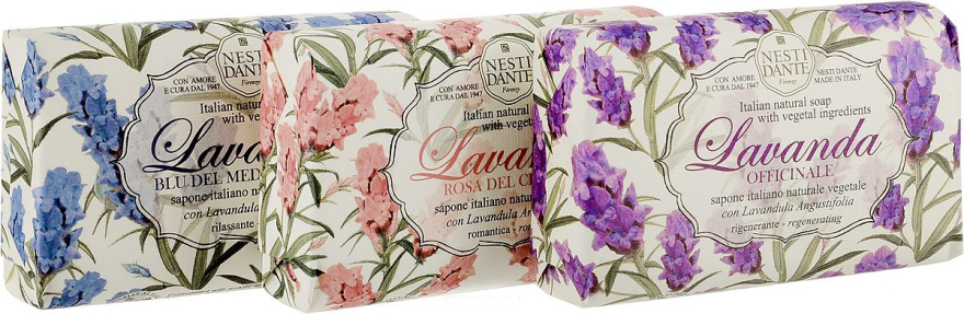 Zestaw - Nesti Dante Lavanda Gift Set (soap/3x150g) — Zdjęcie N1