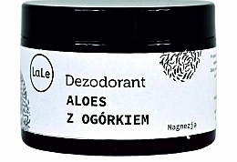 Dezodorant w kremie z aloesem i ogórkiem - La-Le Cream Deodorant — Zdjęcie N1