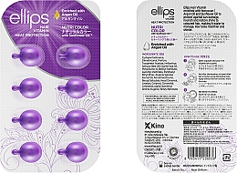 Olejek do włosów Ochrona koloru - Ellips Hair Vitamin Nutri Color With Triple Care — Zdjęcie N1