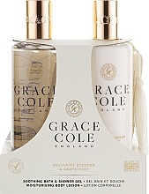 Zestaw - Grace Cole Nectarine Blossom & Grapefruit (sh/gel/300ml + b/lot/300ml) — Zdjęcie N1