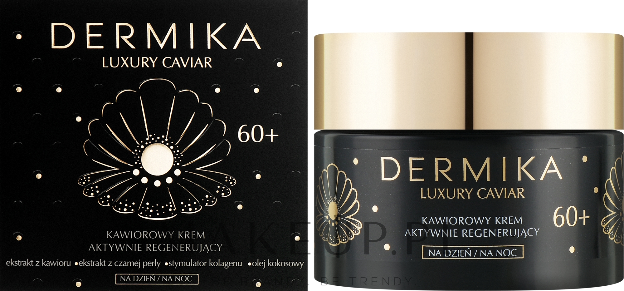 Kawiorowy krem aktywnie regenerujący do twarzy 60+ - Dermika Luxury Caviar — Zdjęcie 50 ml