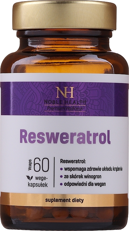 Suplement diety Resweratrol - Noble Health Resveratrol — Zdjęcie N1