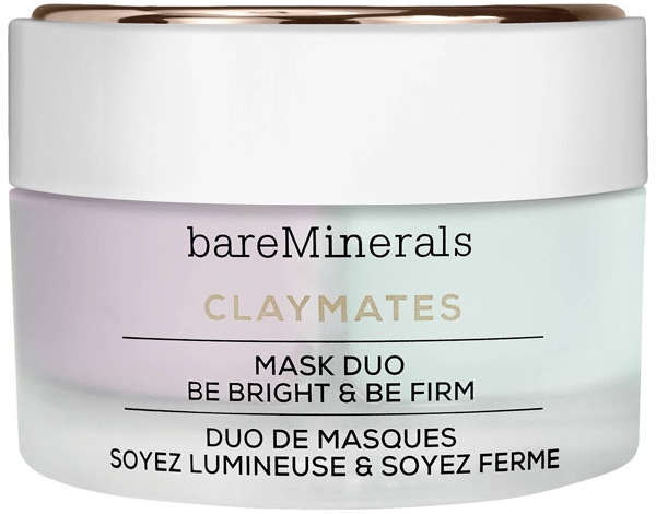 Wybielająco-wzmacniająca podwójna maseczka do twarzy - Bare Minerals Claymates Be Bright & Be Firm Mask Duo