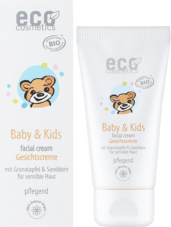 Krem do twarzy dla dzieci i niemowląt do skóry wrażliwej - Eco Cosmetics Baby & Kids — Zdjęcie N2