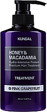 Kup Intensywnie nawilżająca kuracja proteinowa do włosów Różowy grejpfrut - Kundal Honey & Macadamia Treatment Pink Grapefruit
