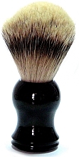 Pędzel do golenia włosie syntetyczne, plastik, czarny - Golddachs Synthetic Hair Plastic Black — Zdjęcie N1