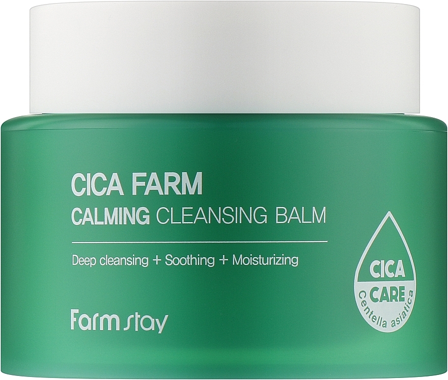 Oczyszczający balsam do twarzy - FarmStay Cica Farm Calming Cleansing Balm — Zdjęcie N1