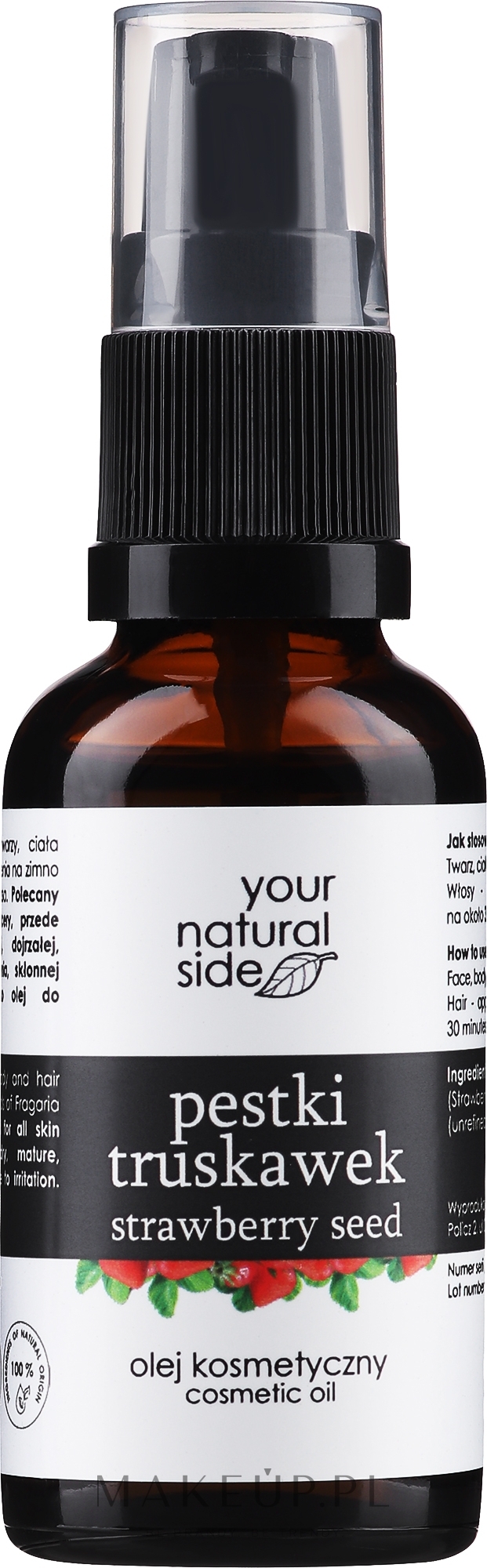 Olej z pestek truskawek nierafinowany - Your Natural Side  — Zdjęcie 30 ml