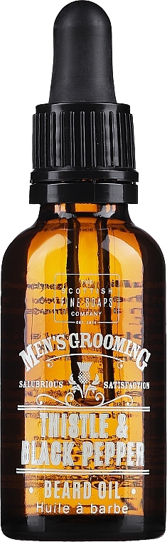Olejek do brody - Scottish Fine Soaps Men's Thistle & Black Pepper Beard Oil — Zdjęcie N1