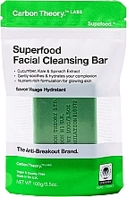 Oczyszczające mydło do twarzy - Carbon Theory Superfood Facial Cleansing Bar Green — Zdjęcie N1