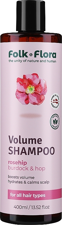 Szampon zwiększający objętość - Folk&Flora Volume Shampoo — Zdjęcie N1