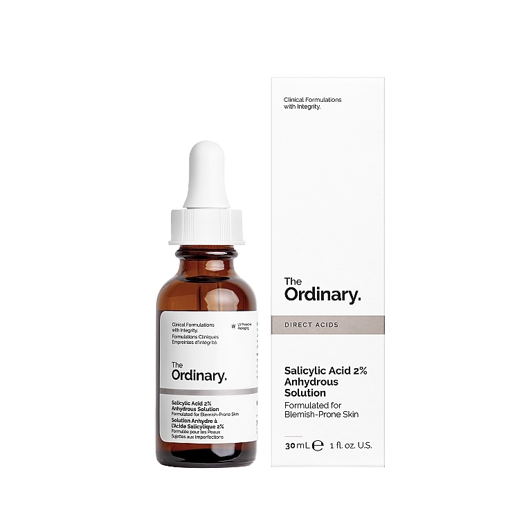 PRZECENA! Serum do twarzy z 2 % bezwodnym roztworem kwasu salicylowego - The Ordinary Salicylic Acid 2% Solution * — Zdjęcie N3