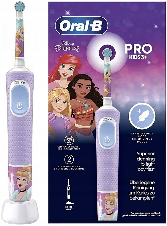 Elektryczna szczoteczka do zębów - Oral-B Braun Vitality Pro Kids 3+ Princess — Zdjęcie N1