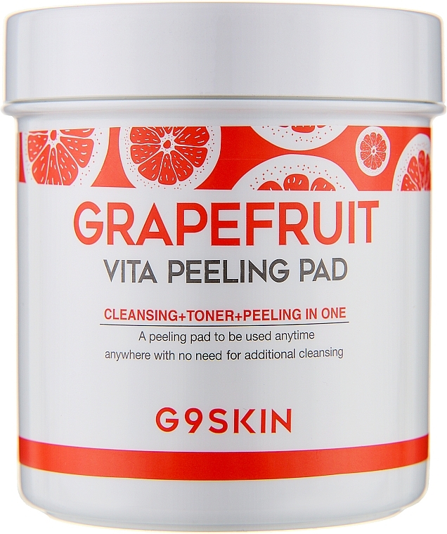 Płatki peelingujące do oczyszczania skóry z grejpfrutem - G9Skin Grapefruit Vita Peeling Pad — Zdjęcie N1