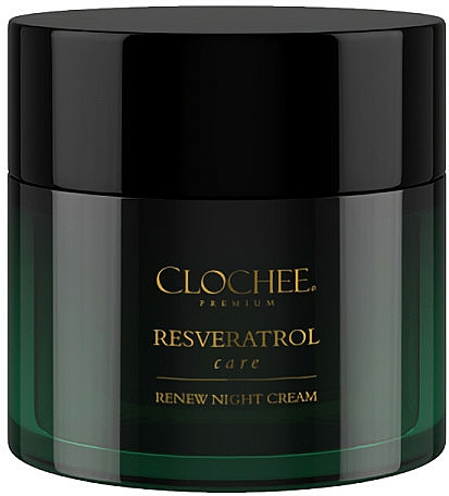 Krem do twarzy na noc z resweratrolem - Clochee Premium Renew Night Cream — Zdjęcie N1