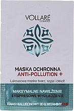 Nawilżająco-wygładzająca maska do twarzy, szyi i dekoltu - Vollare Anti-Pollution Protection Mask — Zdjęcie N5