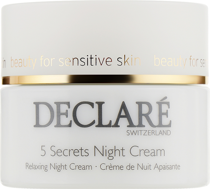 Krem regenerujący na noc 5 sekretów - Declare Stress Balance 5 Secrets Night Cream — Zdjęcie N1