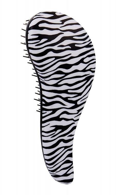 Szczotka do włosów, w zebrę - Detangler Hair Brush Zebra White — Zdjęcie N1