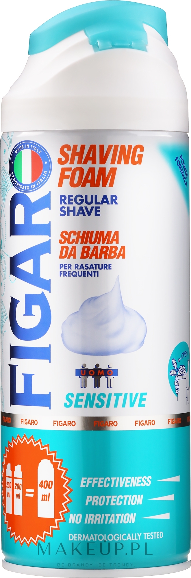 Pianka do golenia do skóry wrażliwej - Mil Mil Figaro Shaving Foam — Zdjęcie 400 ml