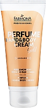 Perfumowany krem do rąk i ciała - Farmona Professional Perfume Hand&Body Cream Gold — Zdjęcie N1