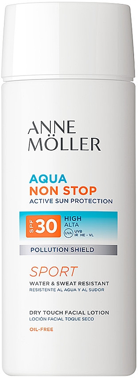 Emulsja przeciwsłoneczna do twarzy - Anne Moller Aqua Non Stop Dry Touch Facial Lotion SPF30 — Zdjęcie N1