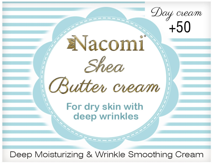 Krem do twarzy z masłem shea na dzień - Nacomi Shea Cream 50+ — Zdjęcie N3