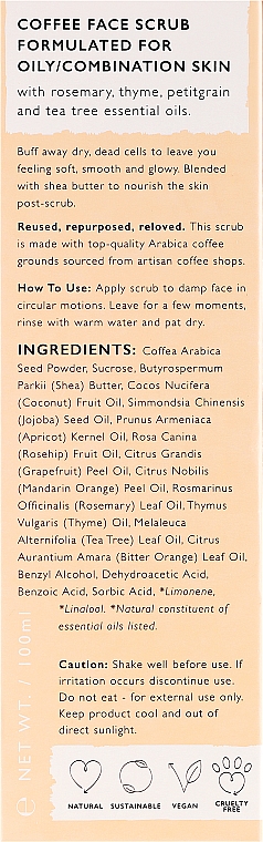 Peeling kawowy do ciała Esencje ziołowe - UpCircle Coffee Face Scrub Herbal Blend  — Zdjęcie N3