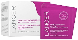 Kup PRZECENA! Delikatnie złuszczające płatki peelingujące - Lancer Gentle Exfoliating Peel Pads with 7% Lactic Acid Bakuchiol *