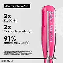 Prostownica parowa do włosów - L’Oréal Professionnel SteamPod 3.0 Barbie Limited Edition — Zdjęcie N3