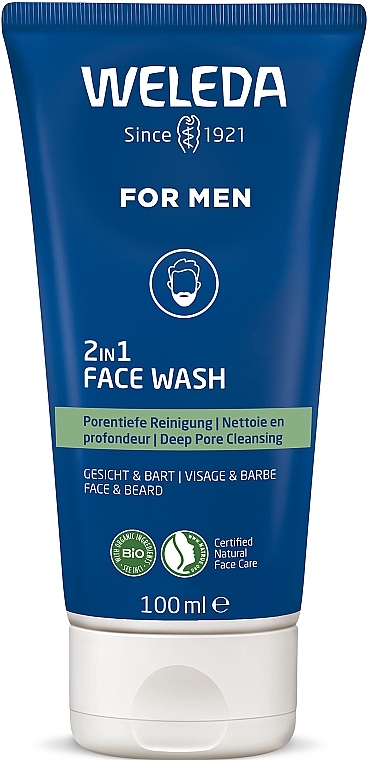 Żel do mycia twarzy i brody 2 w 1 dla mężczyzn - Weleda — Zdjęcie N1