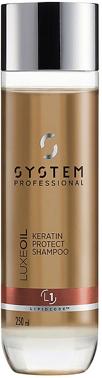 Szampon keratynowy do włosów - System Professional Luxe Oil Lipidcode Keratin Protect Shampoo L1 — Zdjęcie N1