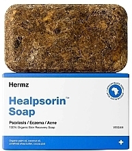 Kup Czarne afrykańskie mydło na łuszczycę, egzemę i trądzik - Hermz Healpsorin Soap