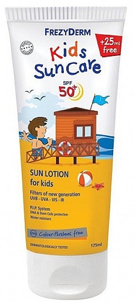 PRZECENA! Krem przeciwsłoneczny dla dzieci do twarzy i ciała SPF 50+ - Frezyderm Kids Suncare Lotion * — Zdjęcie N1