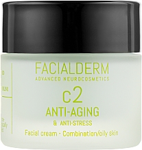 Kup Krem przeciw starzeniu się i stresowi, do cery mieszanej i tłustej - Facialderm C2 Anti-Age And Anti-Stress Cream