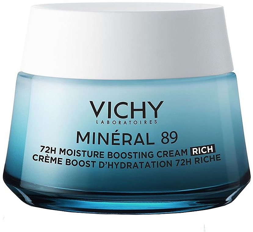 Bogaty krem nawilżający do twarzy - Vichy Mineral 89 Rich 72H Moisture Boosting Cream