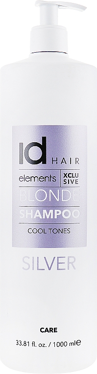 Szampon do włosów rozjaśnianych i blond - idHair Elements XCLS Blonde Silver Shampoo — Zdjęcie N5