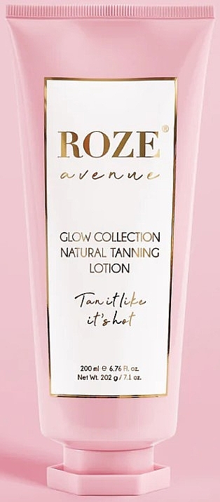 Naturalny balsam do opalania - Roze Avenue Glow Collection Natural Tanning Lotion — Zdjęcie N1