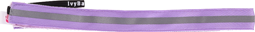 Opaska do włosów, srebrno-liliowa - IvyBands Neon Lilac Reflective Hair Band — Zdjęcie N2