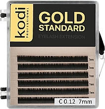 Kup Sztuczne rzęsy Gold Standart C 0.12 (6 rzędów: 7 mm) - Kodi Professional