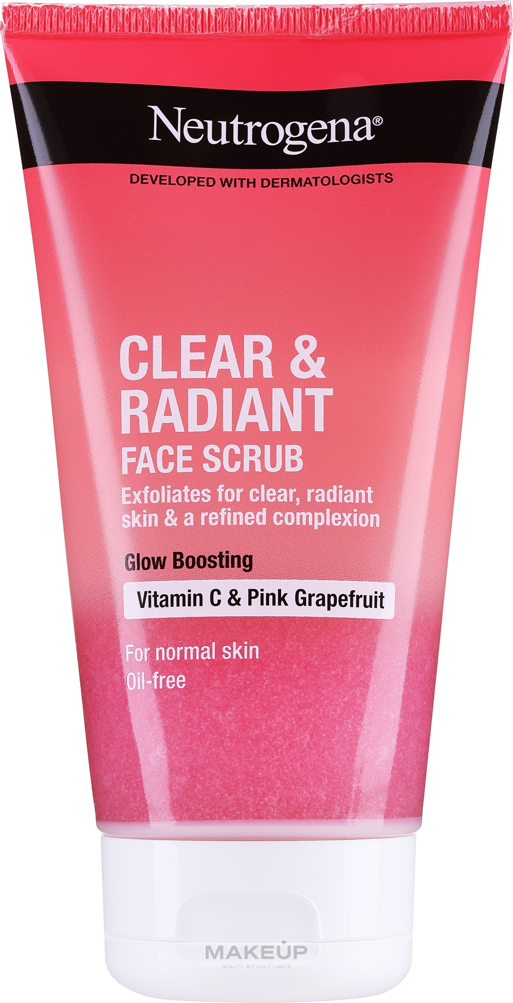Odświeżający peeling do twarzy z różowym grejpfrutem i witaminą C - Neutrogena Refreshingly Clear Daily Exfoliator — Zdjęcie 150 ml