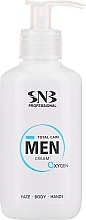 Kup Nawilżający krem łagodzący do twarzy i ciała - SNB Professional Total Care Men Cream Oxygen