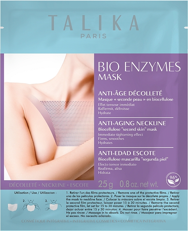Wygładzająca maska na dekolt - Talika Bio Enzymes Anti-Aging Neckline Mask — Zdjęcie N1